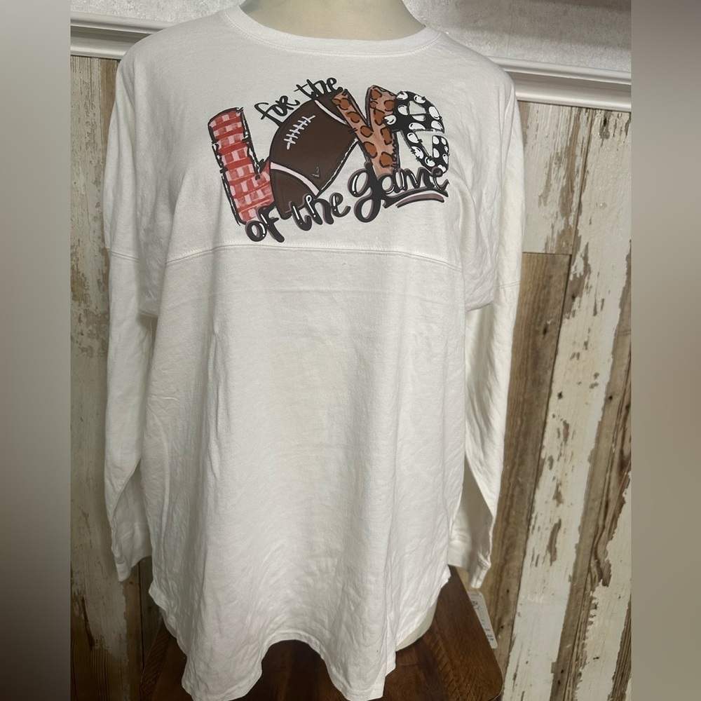 NEW Spirit Jersey Football Shirt Long Sleeve woman’s Size large